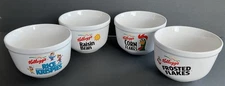 Kellogg's Cereal Bowls 4 In A Set of Different Cerals 1999 Vintage 20oz Bowls