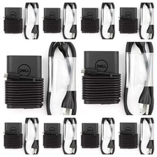 10PACK Genuine 65W USB C Charger For Dell Latitude 7275 7370 5290 XPS 13 9250 US