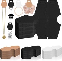 Schmuckdisplay Karten Set 200 StüCk Schwarz Kraftpapier FüR ArmbäNder Ohrringe