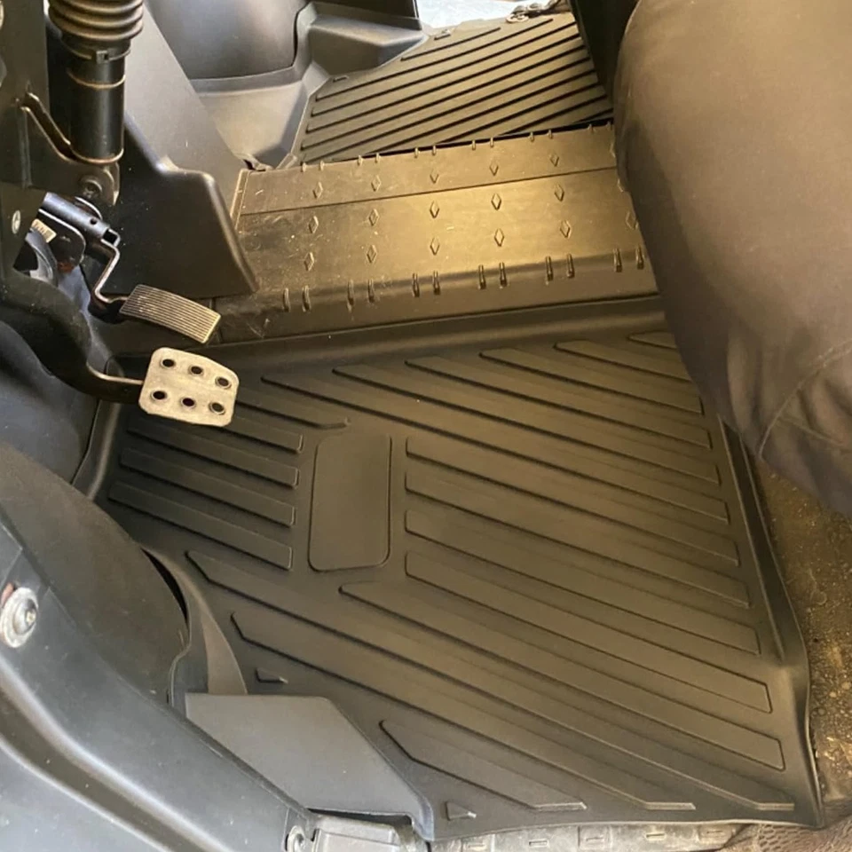 Alfombrilla de piso delantera 2 piezas para Can Am Defender HD5 HD8 HD10 / MAX 2016-2025 Foto 2 de 4