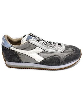 Diadora Heritage Shoes Equipe H Dirty Stone Wash Evo Trainers Leather Light