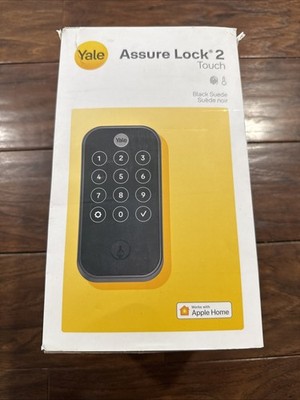 Yale Assure Lock 2 Touch Wi-Fi Fingerprint Keypad Smart Lock - Black Suede - NEW