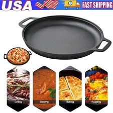 Heavy Duty Tortilla Cast Iron Griddle Oval Skillet Comal Para Tortillas Flat Pan
