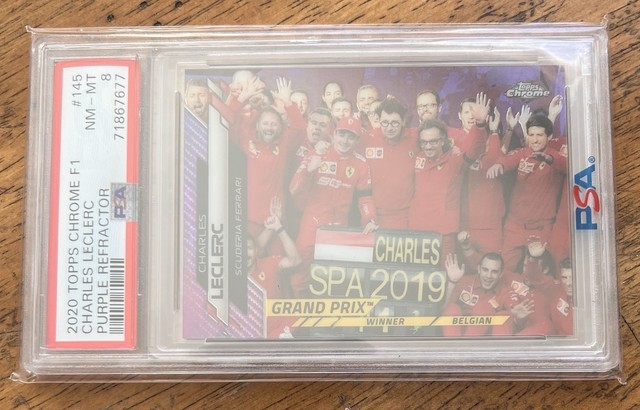 Charles Leclerc 2020 Topps Chrome Formula 1 Purple Refractor
