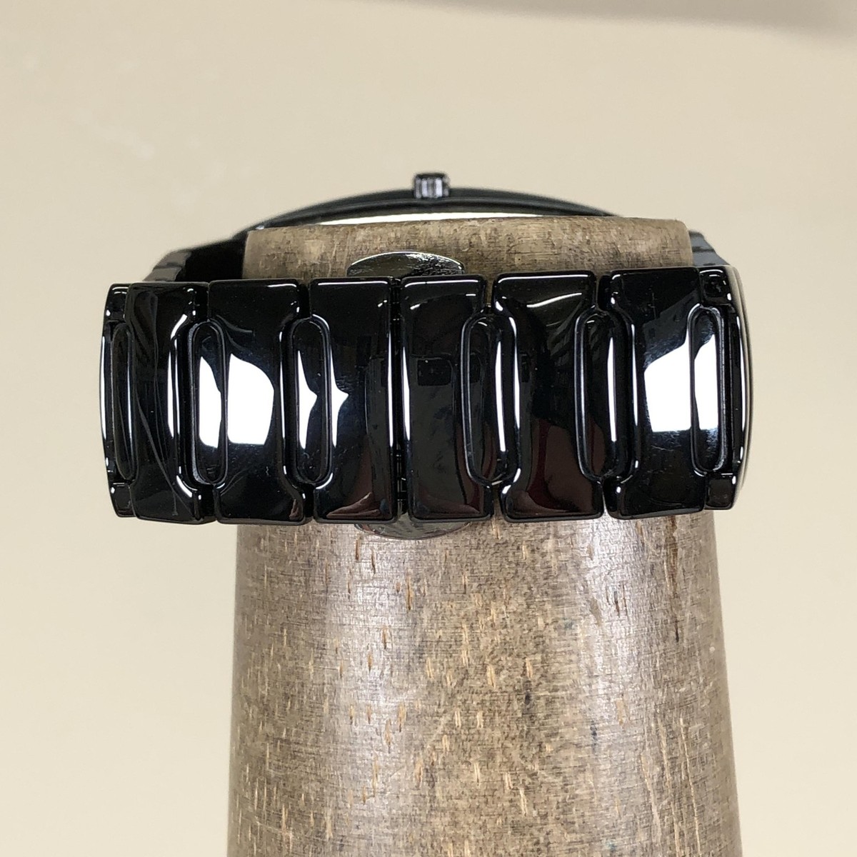 Skagen Black Ceramic Watch with Crystal Markers Skagen Ceramic Watch - Etsy main image 4