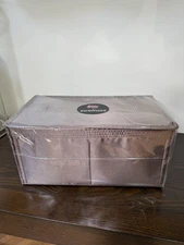 NEW Silky Bag Organizer for The Row Margaux 15 – Brown – 7 Pockets + Base Shaper