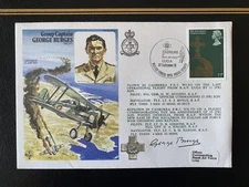 1978 Group Captain George Burges RAF Cover signed George Burges DFC, OBE