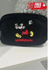 Disney Everywhere Belt Fanny Pack Black Mickey in Motion Graphic Bag with tags