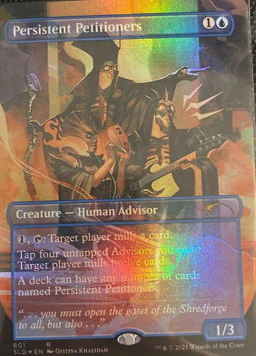 MTG Persistent Petitioners (601) - Foil - Borderless, Secret Lair Drop Series, L
