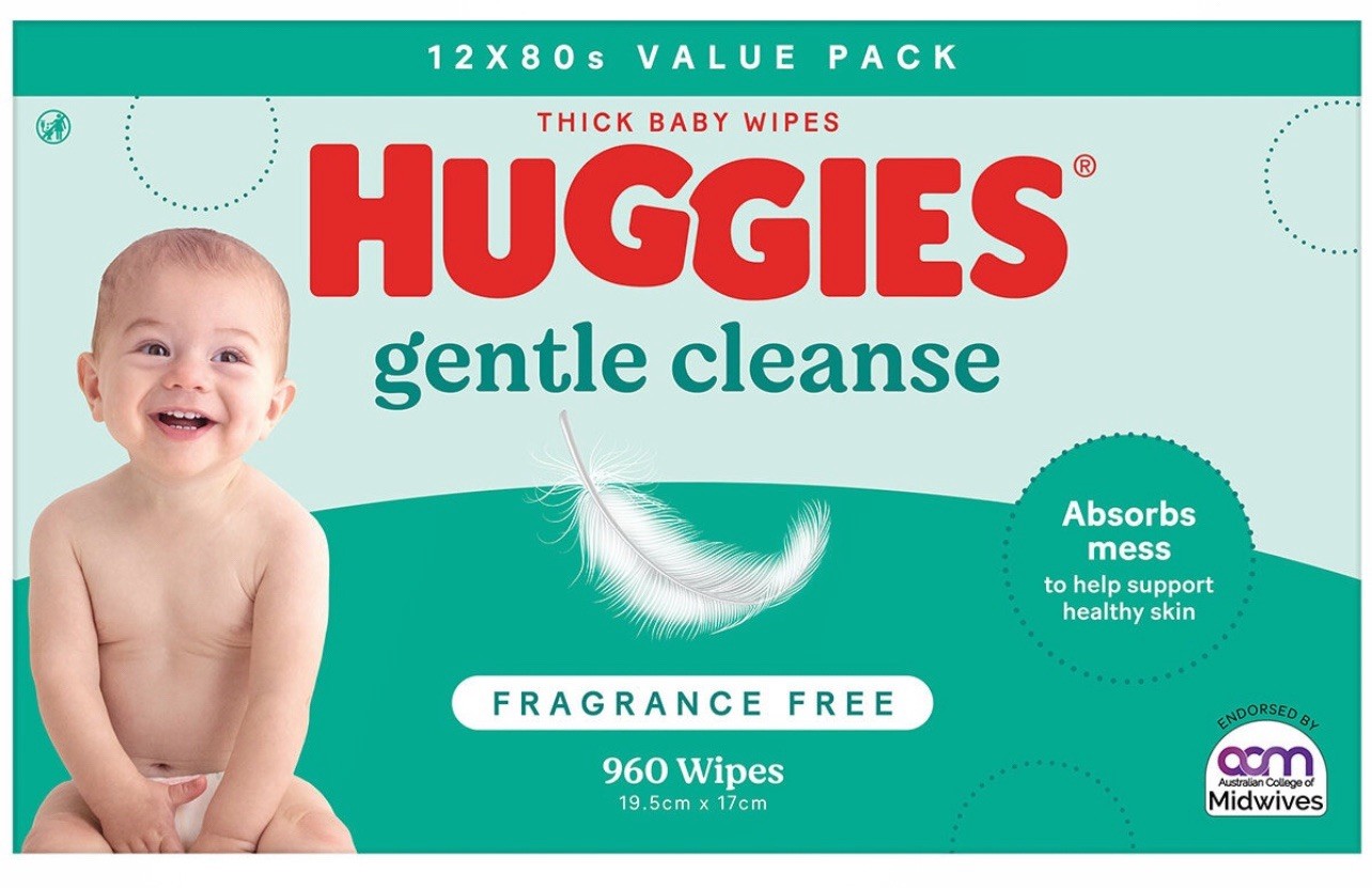 New Huggies Fragrance Free Baby Wipes 80 x 24 Wipes Dermatologically tested — image 7