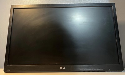 LG 19M38D-B 19'' LED Monitor   w/ Cables & Aftermarket Stand   Tested