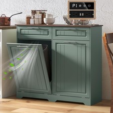 Hidden Garbage  Laundry Storage Cabinet Drawers Kitchen Bathroom Organizer