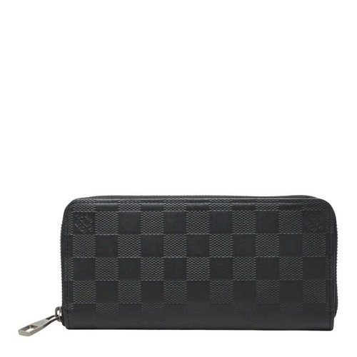 Louis Vuitton Damier Infini Zippy Wallet Vertical N63548 Onyx