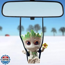 Swing Smiling Little Tree Man Car Hanging Accessory, Mirror Suspension Decora