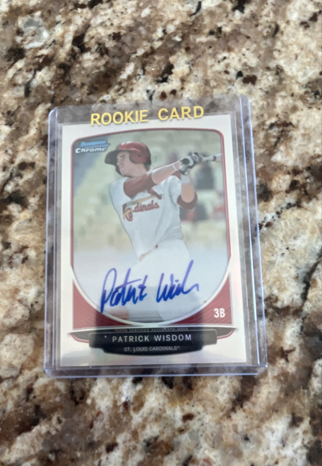 2013 Bowman - Chrome Prospects Autographs Patrick Wisdom #BCP-PW Refractor /500
