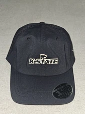 Branded Bills Strapback Hat Cap Performance 525 K-State Kansas Dad Golf Black