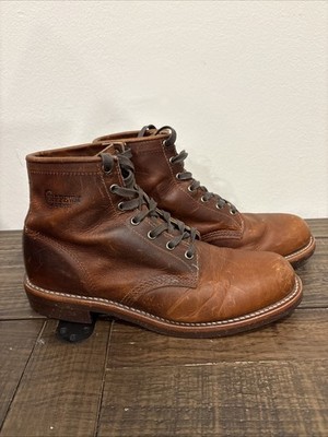 Chippewa Aldrich Service Boots 9D Tan Renegade Nitrile Cork
