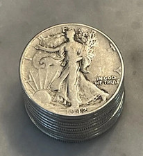 Lot Of 5 Walking Liberty Half Doilar - 90 Choose How Many Lots Of 5