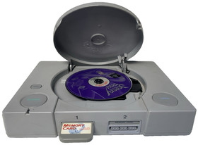 Sony PlayStation 1 Video Game Console W Jersey Devil - Gray Scph-7501/94009