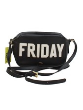 Borsa donna Kurt Geiger nera grafica 100% ecopelle tracolla