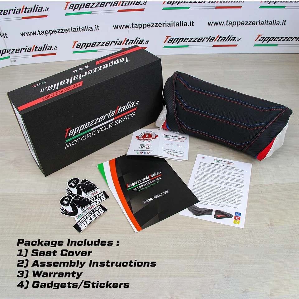 Cubierta de asiento Ducati Diavel 2014 2015 2016 2017 2018 Tappezzeria terciopelo rojo negro Foto 4 de 4