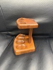 Vintage Decatur DECO Tobacco 4 Pipe Walnut Rack Stand Holder  — photo 4
