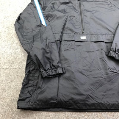 Vintage Nike Jacket Mens 3XL Black 1/2 Zip Pullover Windbreaker