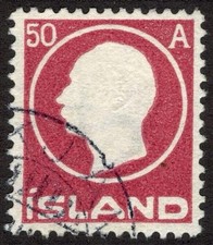 ICELAND 1912, SC-95, VF U, 50a, Frederik VIII, cv $35.00  *Bay Stamps*