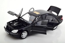 MERCEDES BENZ S-CLASS S600 W220 V12 2005 OBSIDIAN BLACK NOREV B66040659 1:18 LHD