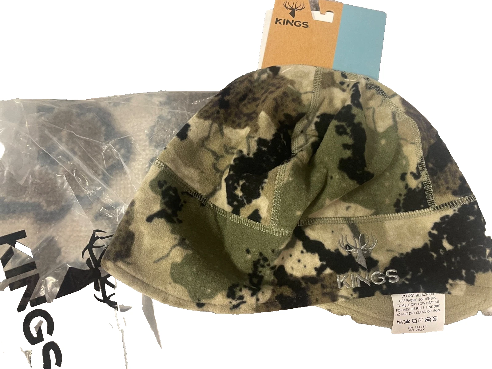 New King’s Camo Fleece Hunting Cap Winter Hat Lined OSFM