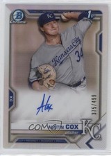 2021 Bowman Chrome Prospects Refractor 375/499 Austin Cox #CPA-AC Auto 0eo6