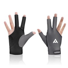 Pool Glove Left Hand, Billiards Gloves 3-Finger Lycra Glove with Anti-Slip Si...