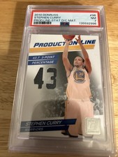 PSA 7 - Stephen Curry 2010 Panini Donruss #96 Production Line Patch “43” #62/399