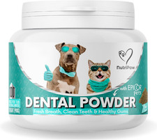 Dental Powder for Dogs & Cats - Clean Teeth, Healthy Gums & Fresh Breath - Manag
