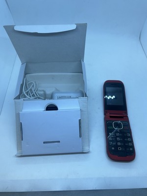 PhoneEasy 626 DORO Large Button Cellular Phone 3G Red (Untested)