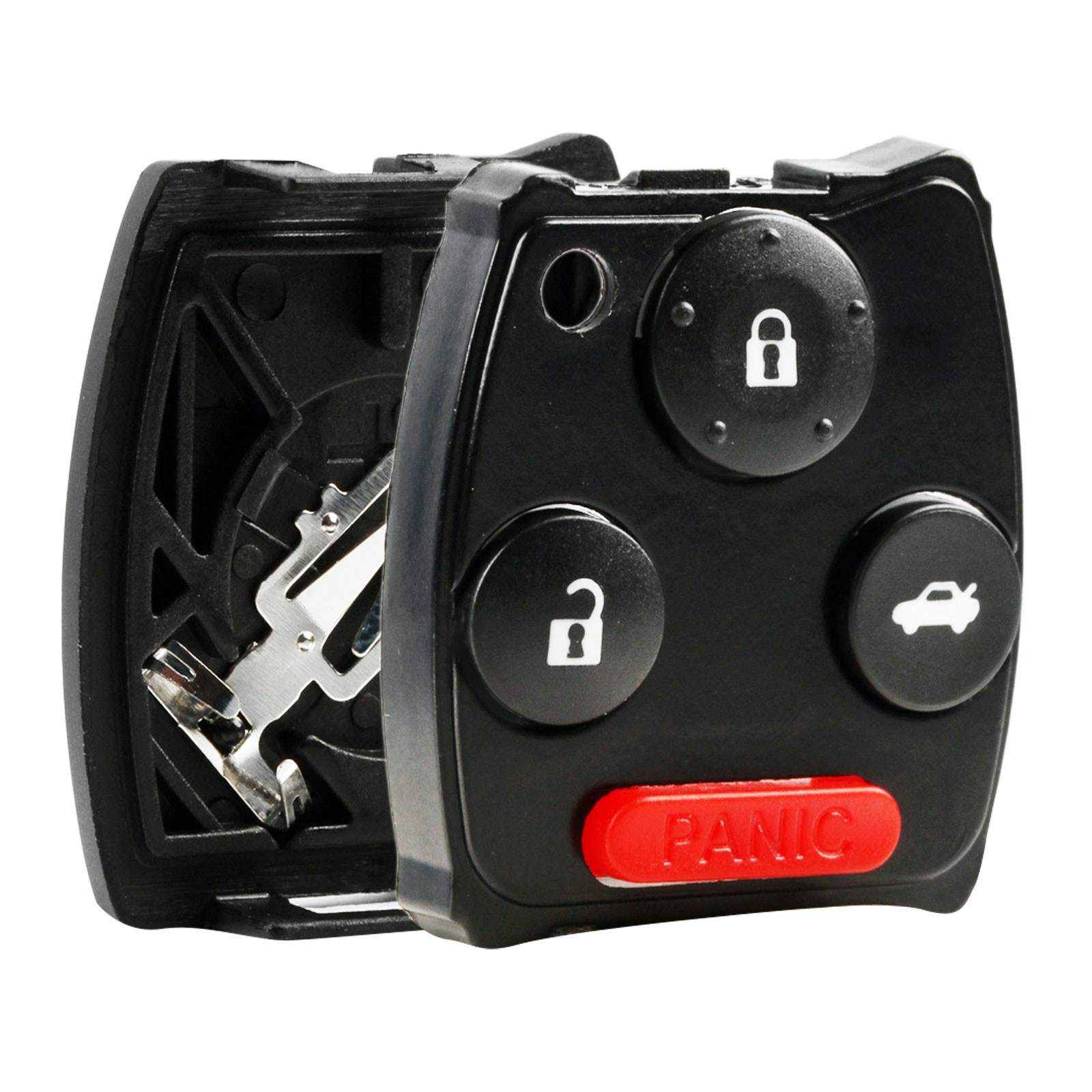 New Replacement Entry Key Remote Car Fob Case Button Shell Fix No Slot for Honda