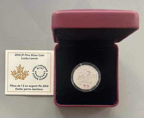 2016 Canada Silver Dollar Coin - Lucky Loonie  B2016