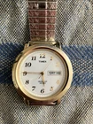 TIMEX Indiglo Gold Tone 36MM Day/Date Men's/Unisex Watch (Vintage)