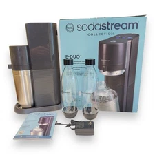 Sodastream Collection E-Duo Automatic Sparkling Water Maker Starter Kit- READ