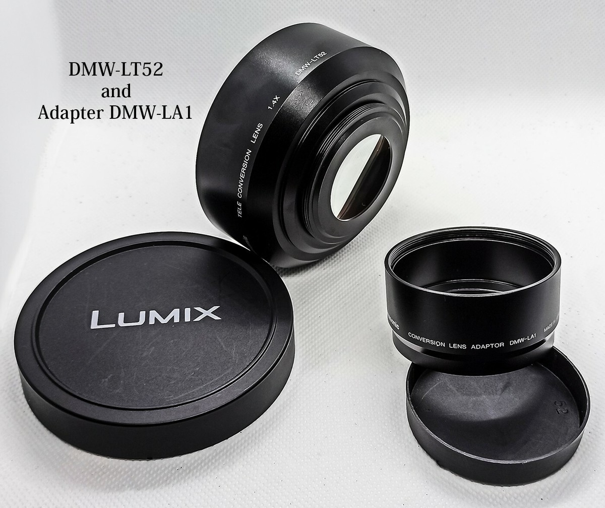 Panasonic LUMIX Wide- and Tele-Extenders (LW52 and LT52) adapter tube LA1  set