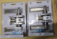 Home Front Crosbie Lever with Evans Trim Bed and Bath Lock Nickel