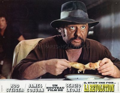 Rod Steiger Eine Handvoll Dynamit 1972 Vintage Lobbykarte Nr. 4 Sergio Leone