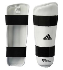 adidas Schienbeinschutz PU wei&szlig; ADITSP01 - Taekwondo Schienbeinschoner WT appr.