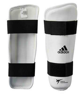adidas Schienbeinschutz PU weiß ADITSP01 - Taekwondo Schienbeinschoner WT appr.