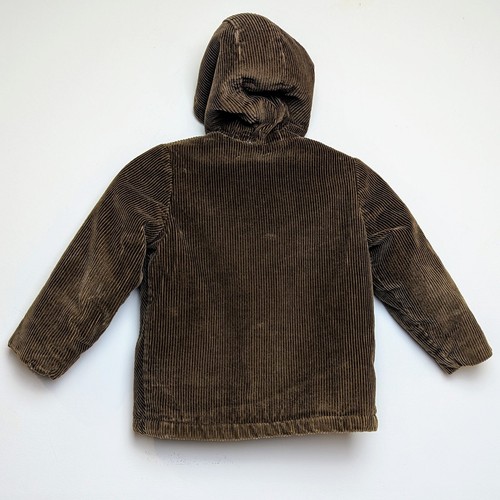 Vintage Pickwick Corduroy Sherpa Lined Kids Jacket 50s 60s Hooded Boys Size 6 - Picture 9 of 10
