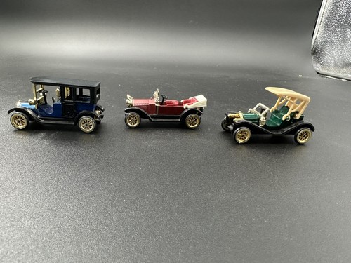 Vintage Diecast Miniature High Speed Antique Cars HF9085 HF9086 HF9087 Set of 3 - Picture 2 of 8