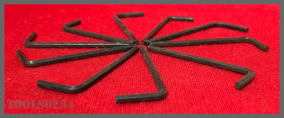 3/32" Short Arm Hex Key L Wrench LOT OF 10 15106 Eklind Chesco Allen  - Image 2 of 4