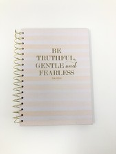 Hard Cover Double Wire Journal notebook Quote 'Be Truthful Gentle And Fearless  