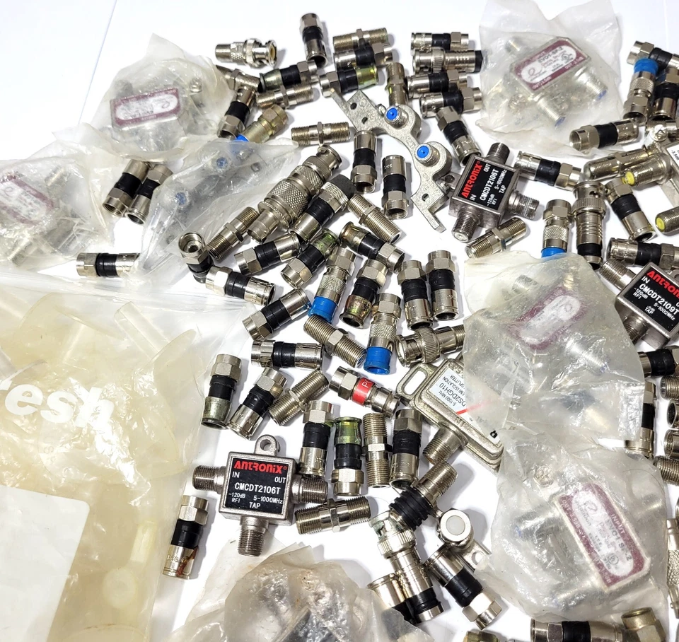 RG6 Coax Compression Connectors Universal Cable Fitting Ends CATV SATV F Type HD - Image 4 of 4