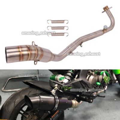 Exhaust System Front Link Pipe For Kawasaki Z125 Pro Motorcycle Header Pipe 51mm